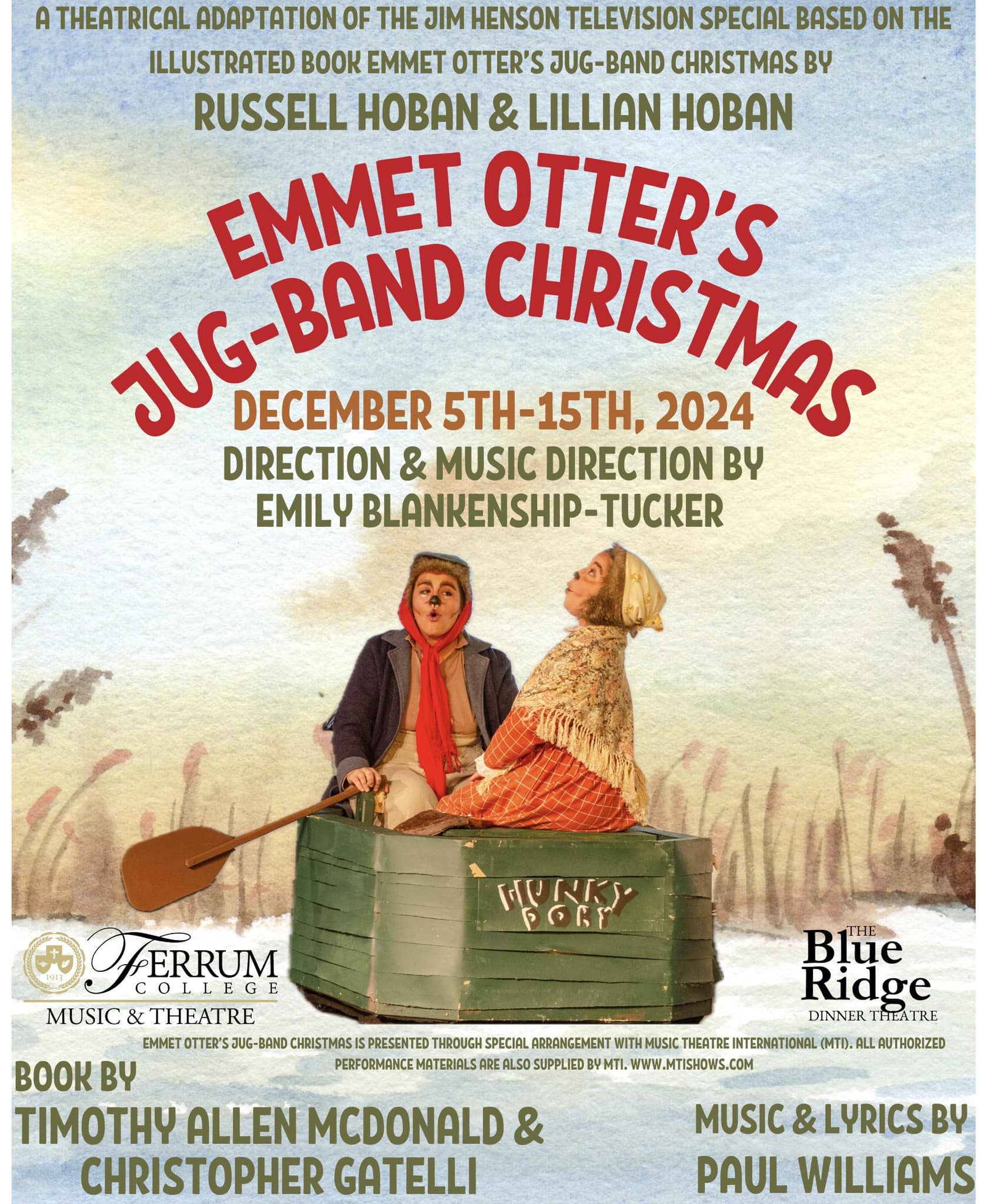 Emmet Otter’s Jug-Band Christmas 2024